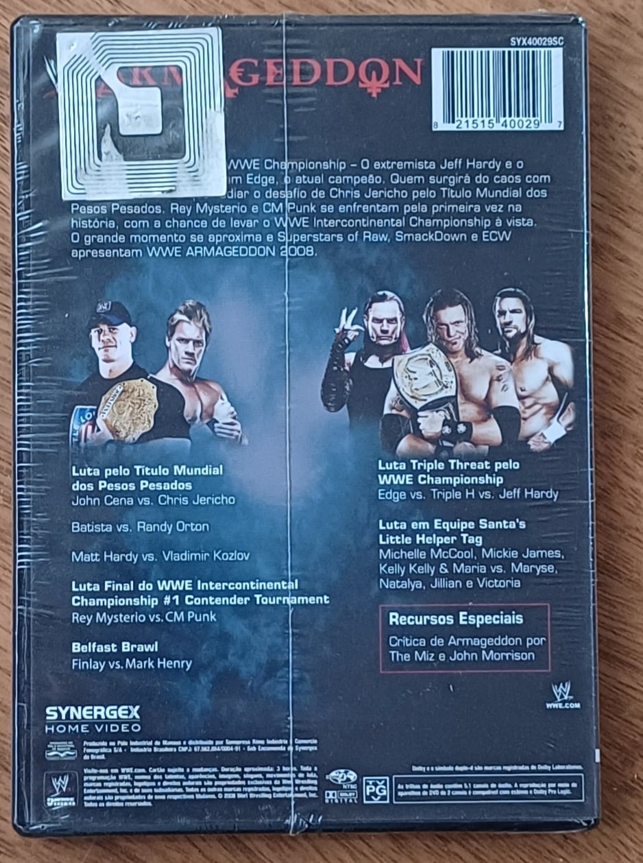 | Casa do Colecionador Dvd WWE Armageddon 2008. Original lacrado.