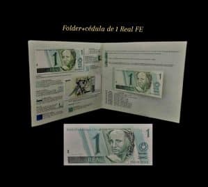Folder+cédula de 1 Real FE Sku 0131