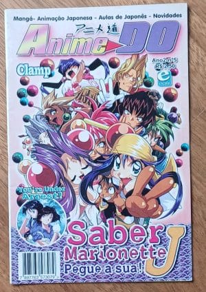 Lg20. Revista Anime Do 5. Clamp Saber Marionette J. Poster e cards.
