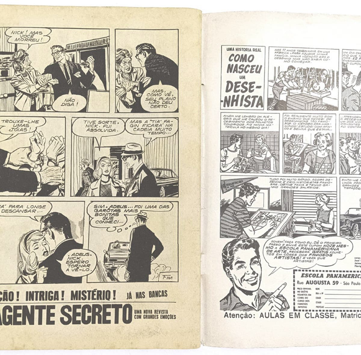 | Casa do Colecionador Nick Holmes, Edição Extra #36 RGE 1966 - HQ/Gibi antigo
