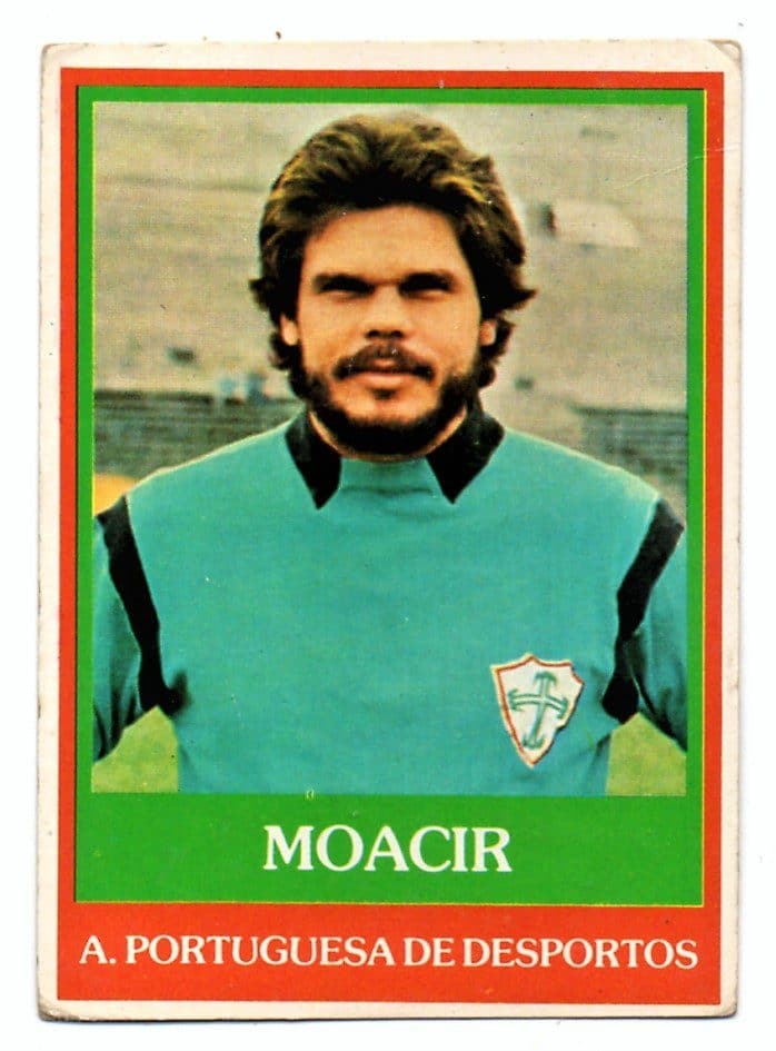 | Casa do Colecionador Ping Pong Futebol Cards A. A. Portuguesa de Desportos – Nº 75 – Moacir