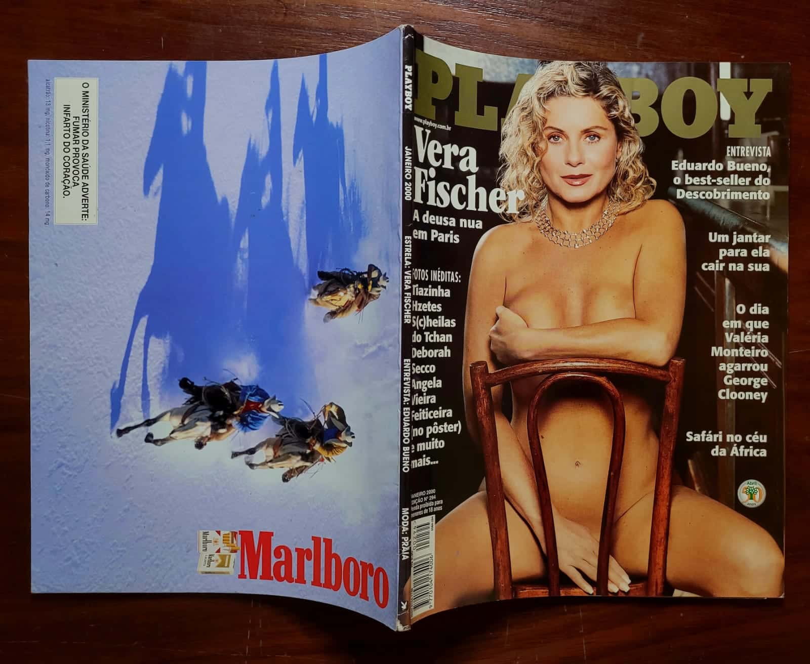 | Casa do Colecionador Playboy Nº 294 | Janeiro de 2000 | Vera Fischer | Musa do Milênio em Paris | Pôster Especial