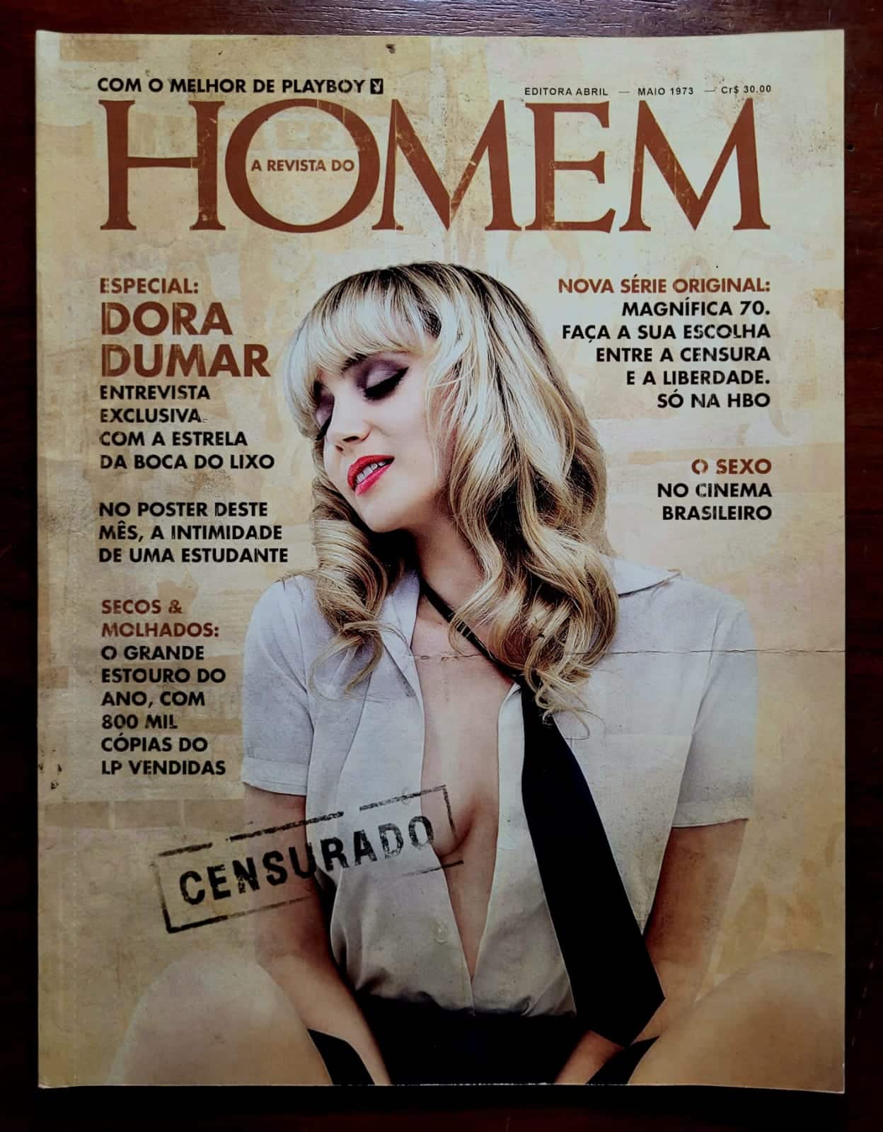 | Casa do Colecionador Playboy Nº 480 | Maio/2015 | Ivi Pizzott | Capa Variante Especial 40 Anos | Exemplar de Assinante com Sobrecapa "Homem"