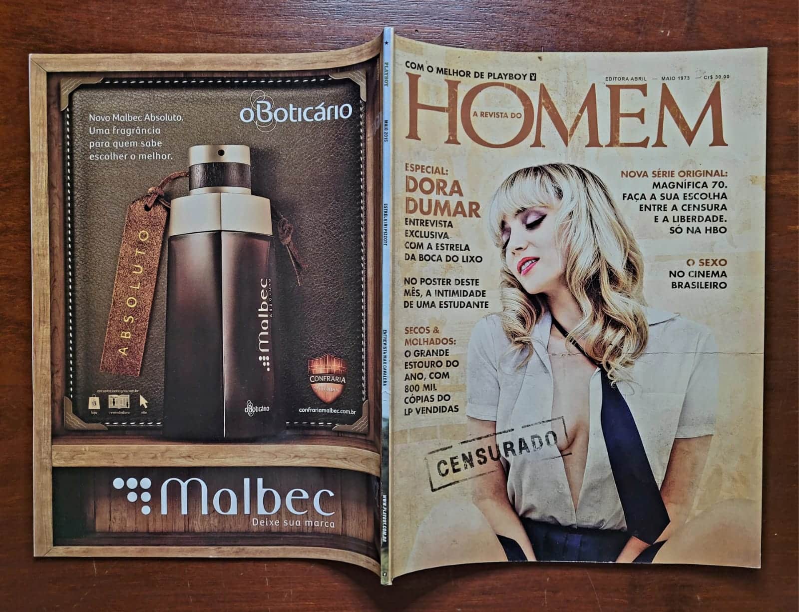 | Casa do Colecionador Playboy Nº 480 | Maio/2015 | Ivi Pizzott | Capa Variante Especial 40 Anos | Exemplar de Assinante com Sobrecapa "Homem"