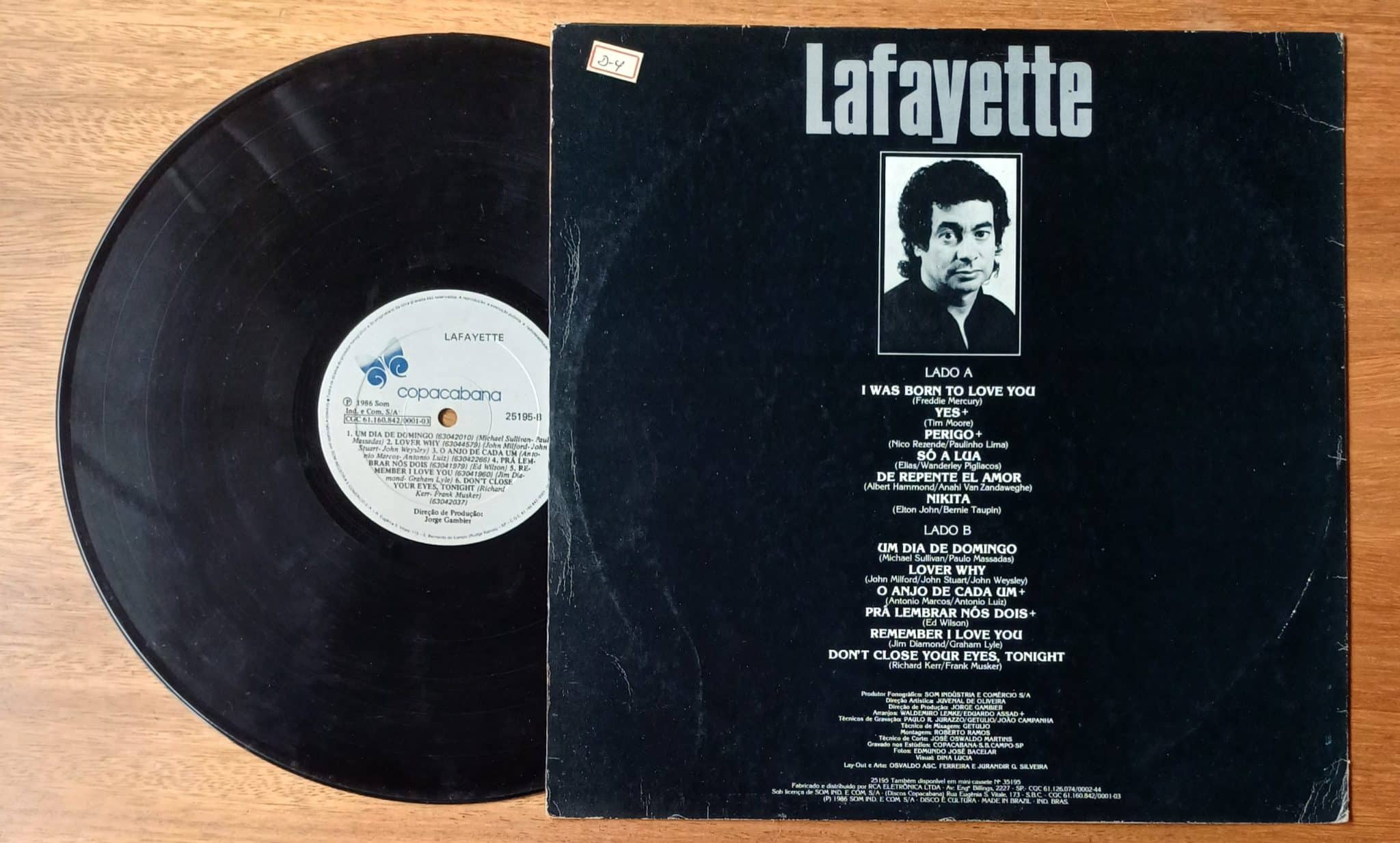 | Casa do Colecionador Vinil lp Lafayette. Yes perigo Só a lua Dia de domingo.