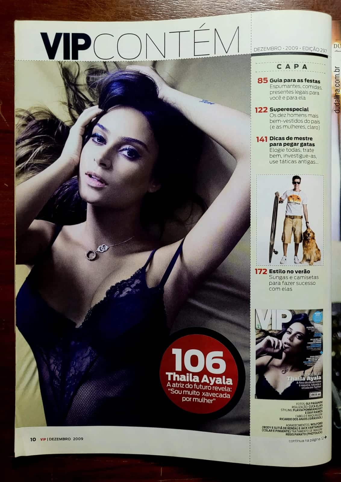 | Casa do Colecionador VIP Nº 297 | Dezembro/2009 | Thaila Ayala | Exemplar de Assinante | Estado Ótimo