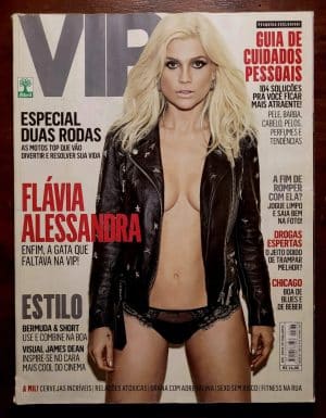 VIP Nº 387 | Outubro/2015 | Flávia Alessandra | Estreia da Atriz na Revista | Exemplar de Banca Bom Estado