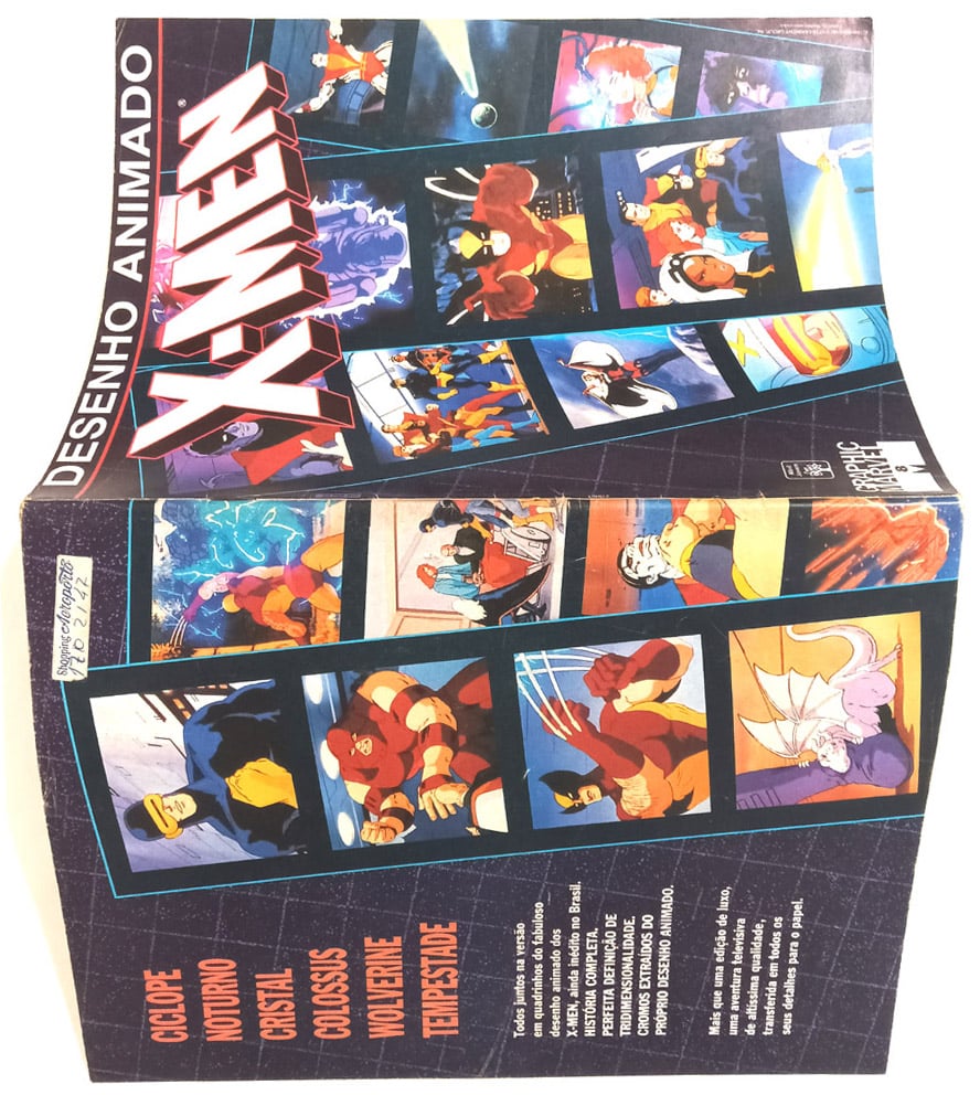 | Casa do Colecionador X-Men: Desenho Animado. Graphic Marvel n° 8. Abril – 1991.