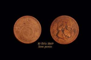 10 Réis 1869 Sem ponto Sku 0152