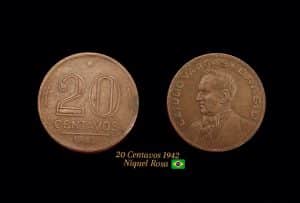 20 Centavos 1942 Sku 0149
