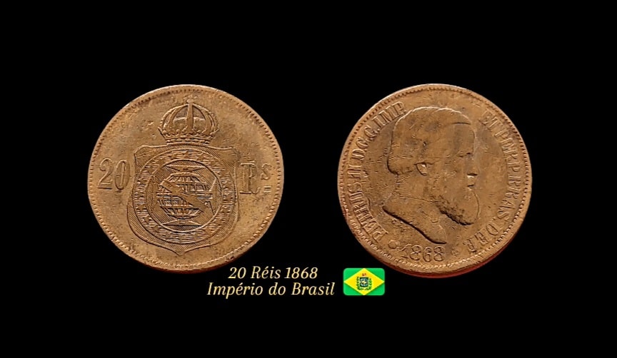 | Casa do Colecionador 20 Réis 1868 Sku 1552