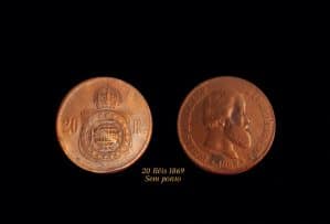 20 Réis 1869 Sem ponto Sku 0151