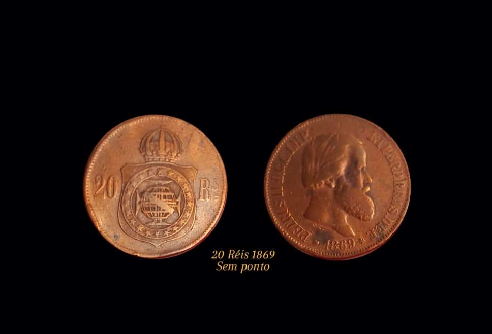 | Casa do Colecionador 20 Réis 1869 Sem ponto Sku 0151