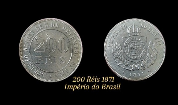 | Casa do Colecionador 200 Réis 1871 Sku 0209