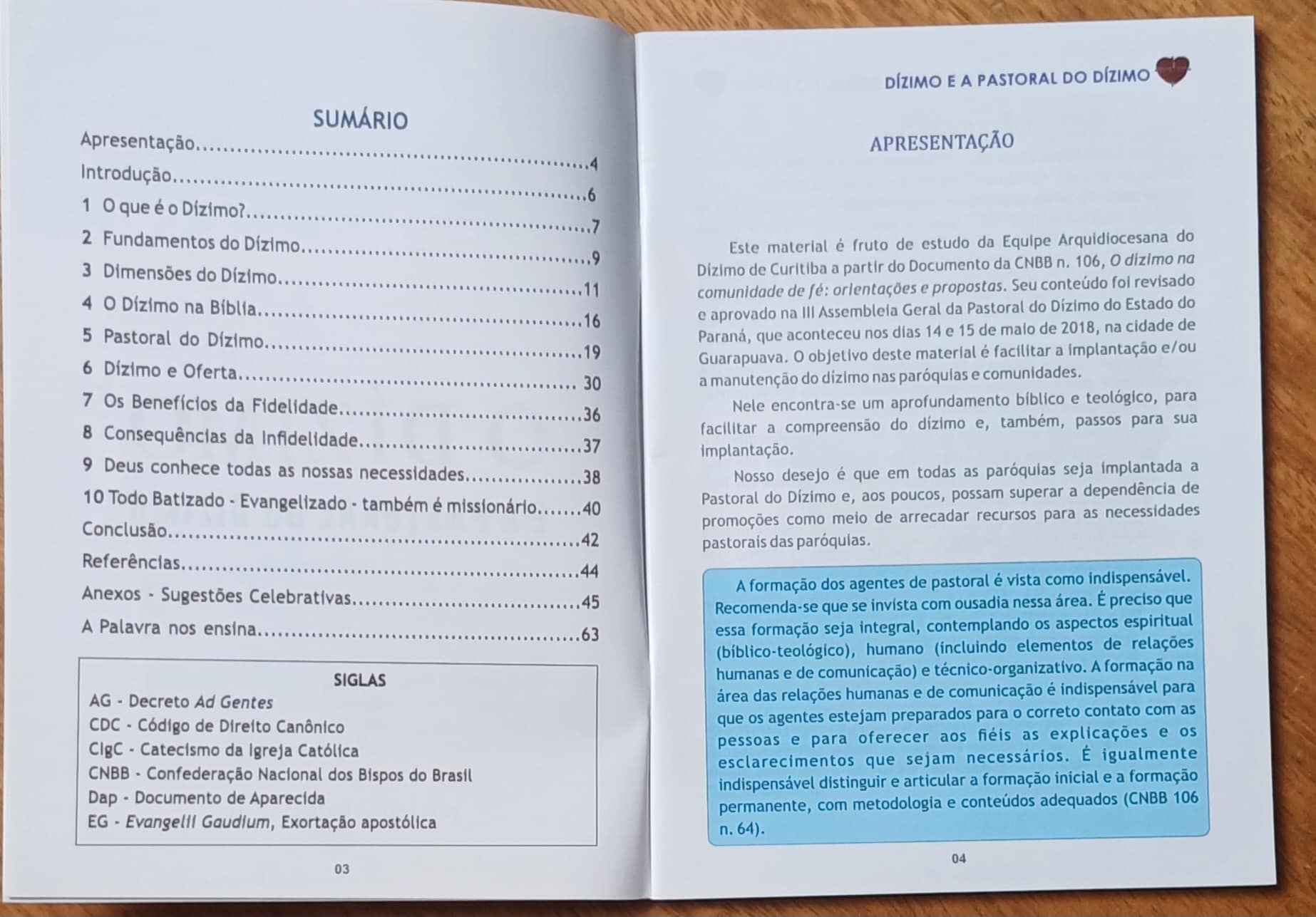 | Casa do Colecionador 21gr. Livreto O dízimo e a pastoral do dízimo. Dom Bruno E Versari.