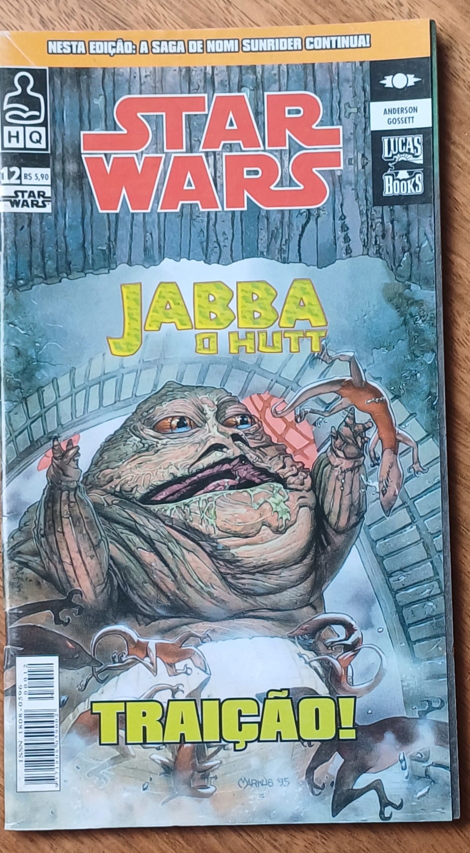| Casa do Colecionador 27gr. Gibi Star wars 12 Ediouro 2006. Jabba o hutt Traição.