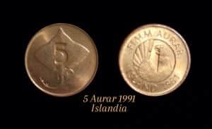 5 Aurar 1991 Islândia Sku 0206