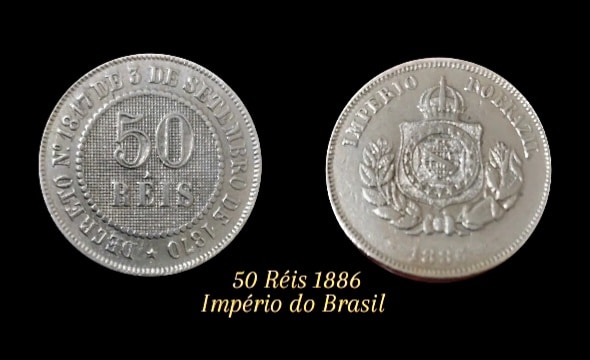 | Casa do Colecionador 50 Réis 1886 Sku 0210