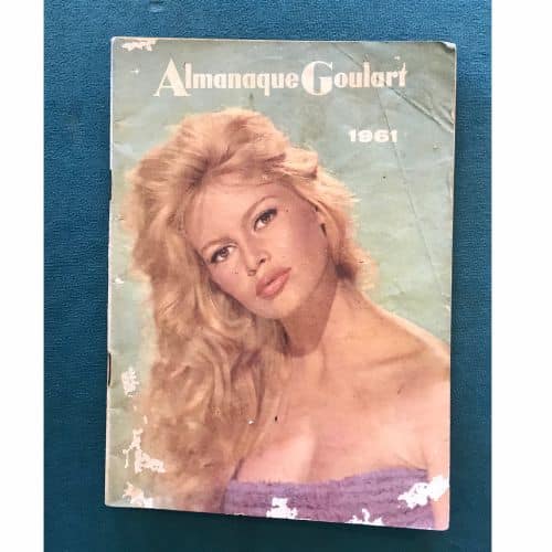 | Casa do Colecionador Almanaque De Farmacia – Almanaque Goulart – 1961 - Brigite Bardot