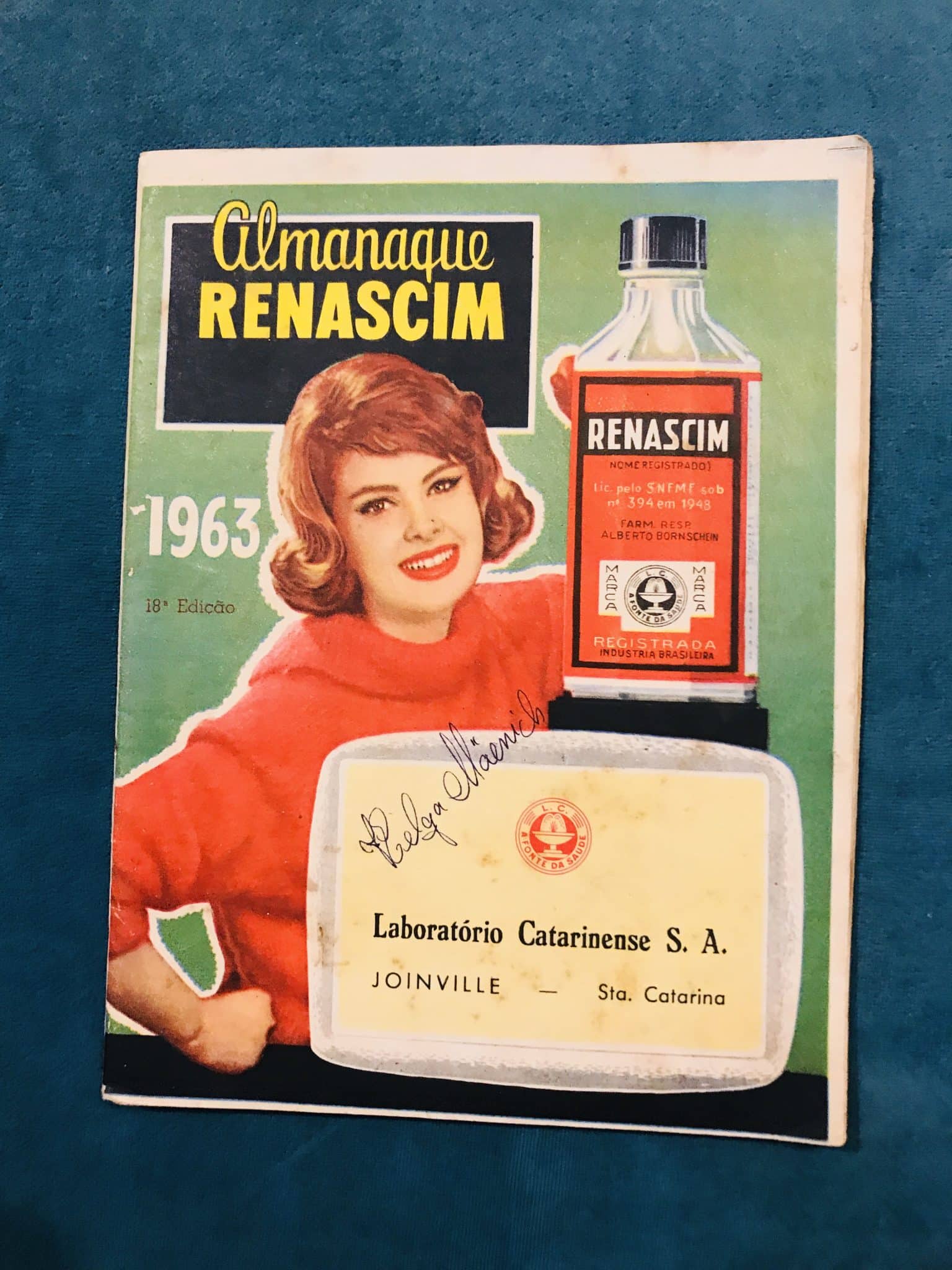 | Casa do Colecionador Almanaque De Farmacia – Almanaque Renascim - 1963 - Laboratório Catarinense