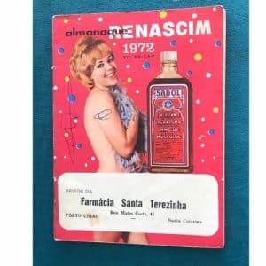 Almanaque De Farmacia – Almanaque Renascim - 1972 - Farmacia Santa Terezinha