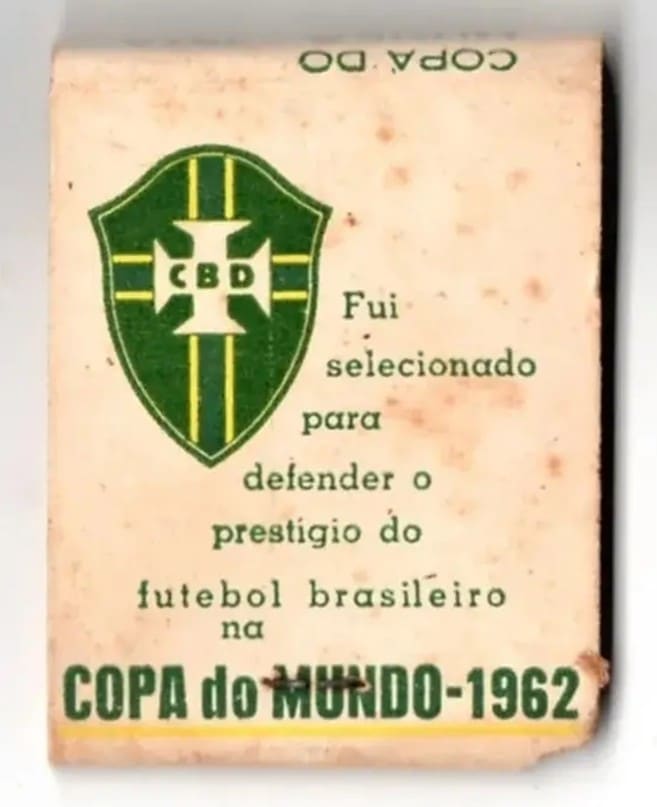 | Casa do Colecionador Caixa De Fosforos Erontex Copa Mundo 1962 - Joel
