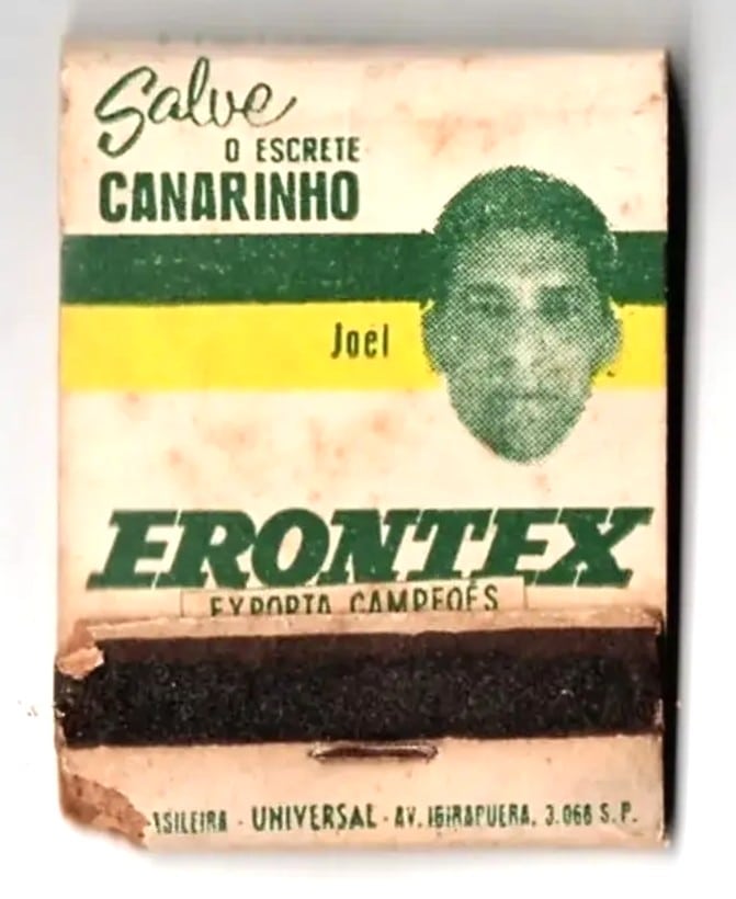 | Casa do Colecionador Caixa De Fosforos Erontex Copa Mundo 1962 - Joel