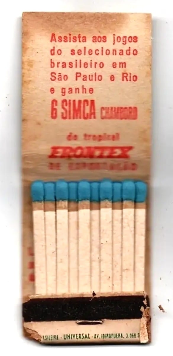 | Casa do Colecionador Caixa De Fosforos Erontex Copa Mundo 1962 - Joel