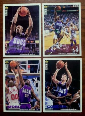 Card Basquete - Upper Deck Collector's Choice 1995 - Milwaukee Bucks