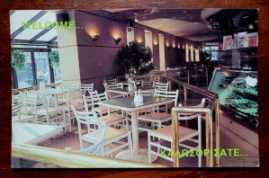 Cartão Postal Estrangeiro - Estados Unidos (Nova York) Interior do Café Omonia