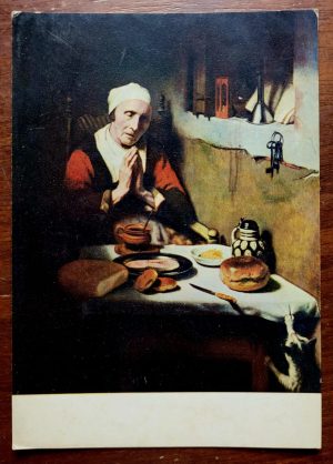 Cartão Postal Estrangeiro - Holanda (Amsterdã) Nicolaes Maes - Velha Senhora em Oração - A Oração sem fim
