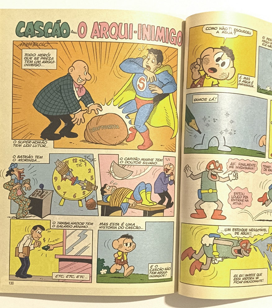| Casa do Colecionador Cascão versus Capitão Feio, Almanaque Temático nº35. Panini-2015.