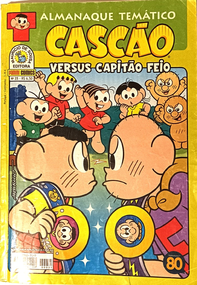 | Casa do Colecionador Cascão versus Capitão Feio, Almanaque Temático nº35. Panini-2015.