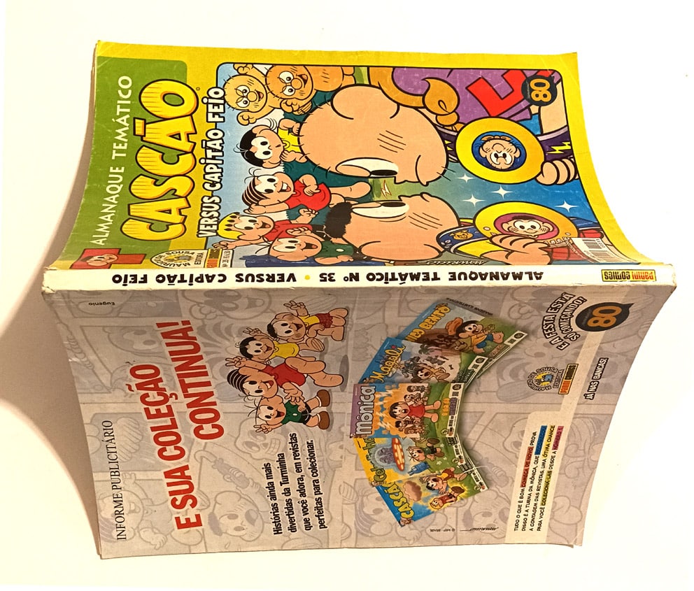 | Casa do Colecionador Cascão versus Capitão Feio, Almanaque Temático nº35. Panini-2015.