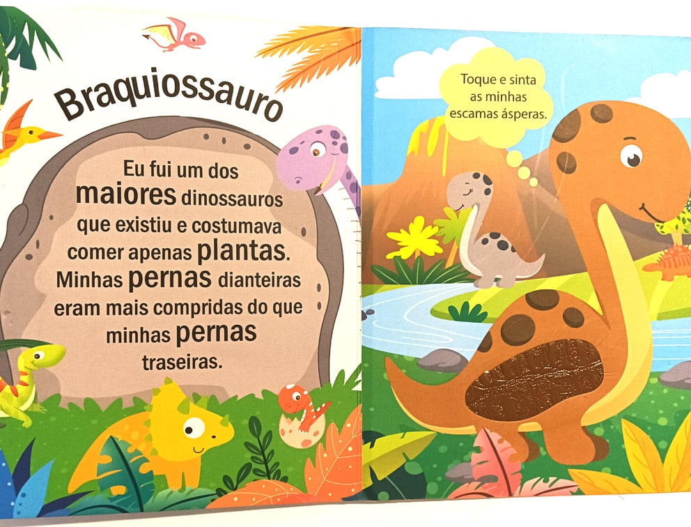 | Casa do Colecionador Conhecendo os Dinossauros, Toque e Sinta!. Pé-de-letra - 2022