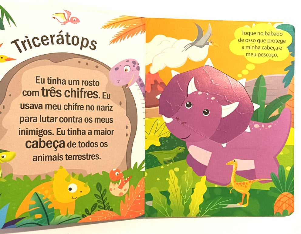 | Casa do Colecionador Conhecendo os Dinossauros, Toque e Sinta!. Pé-de-letra - 2022