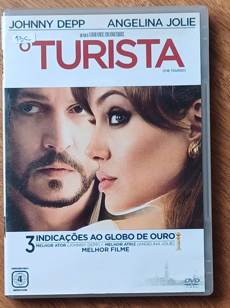 | Casa do Colecionador Dvd O turista Johnny Deep e Angelina Jolie. Fuga sensual.