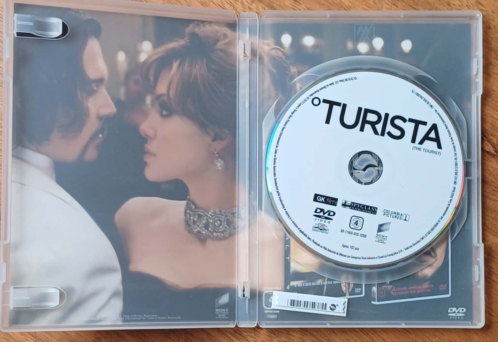 | Casa do Colecionador Dvd O turista Johnny Deep e Angelina Jolie. Fuga sensual.