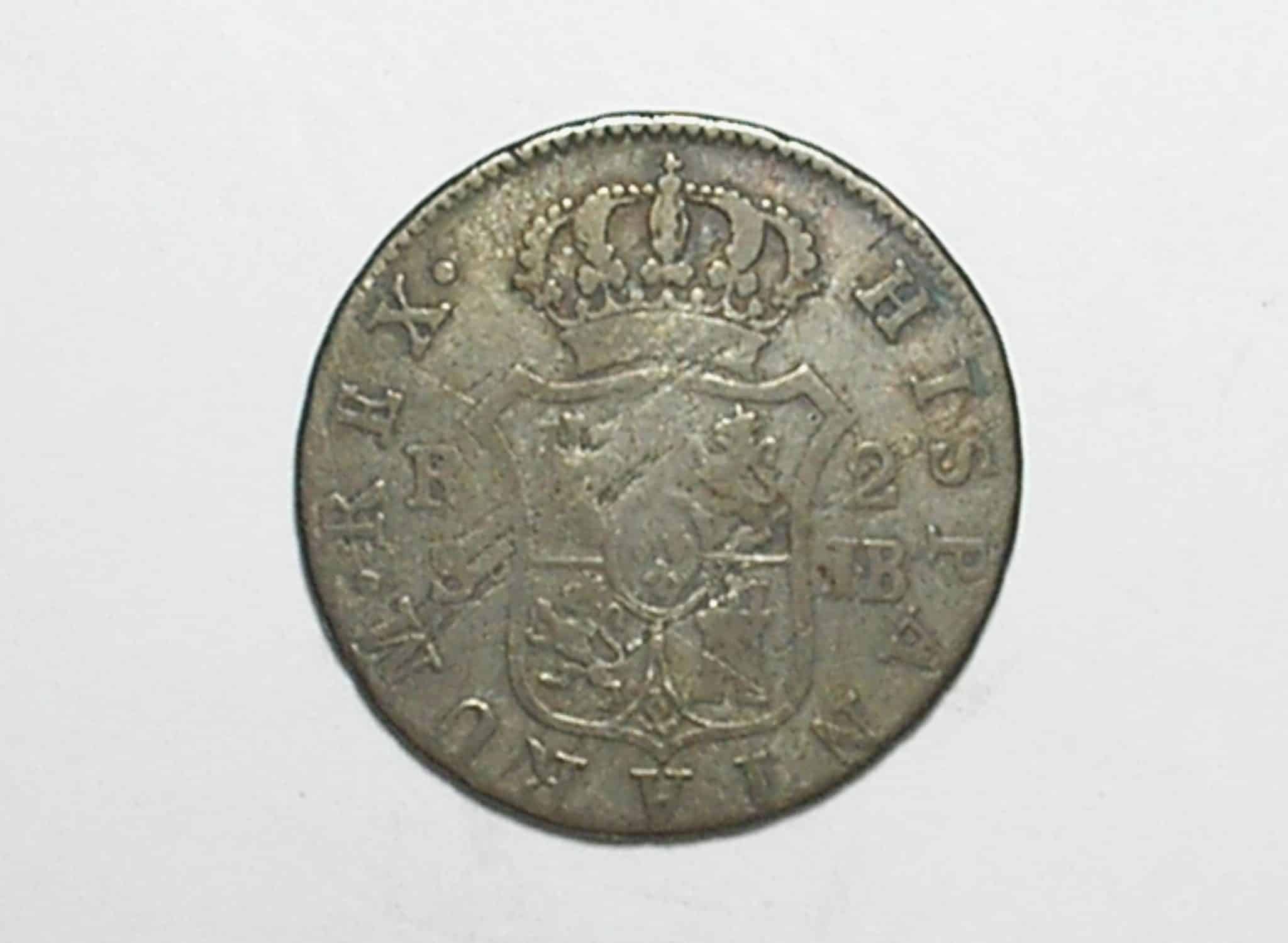 | Casa do Colecionador Espanha) 2 Reales - 1826-S (Jb) / Ferdin VII / Mbc / Prata / M600.1