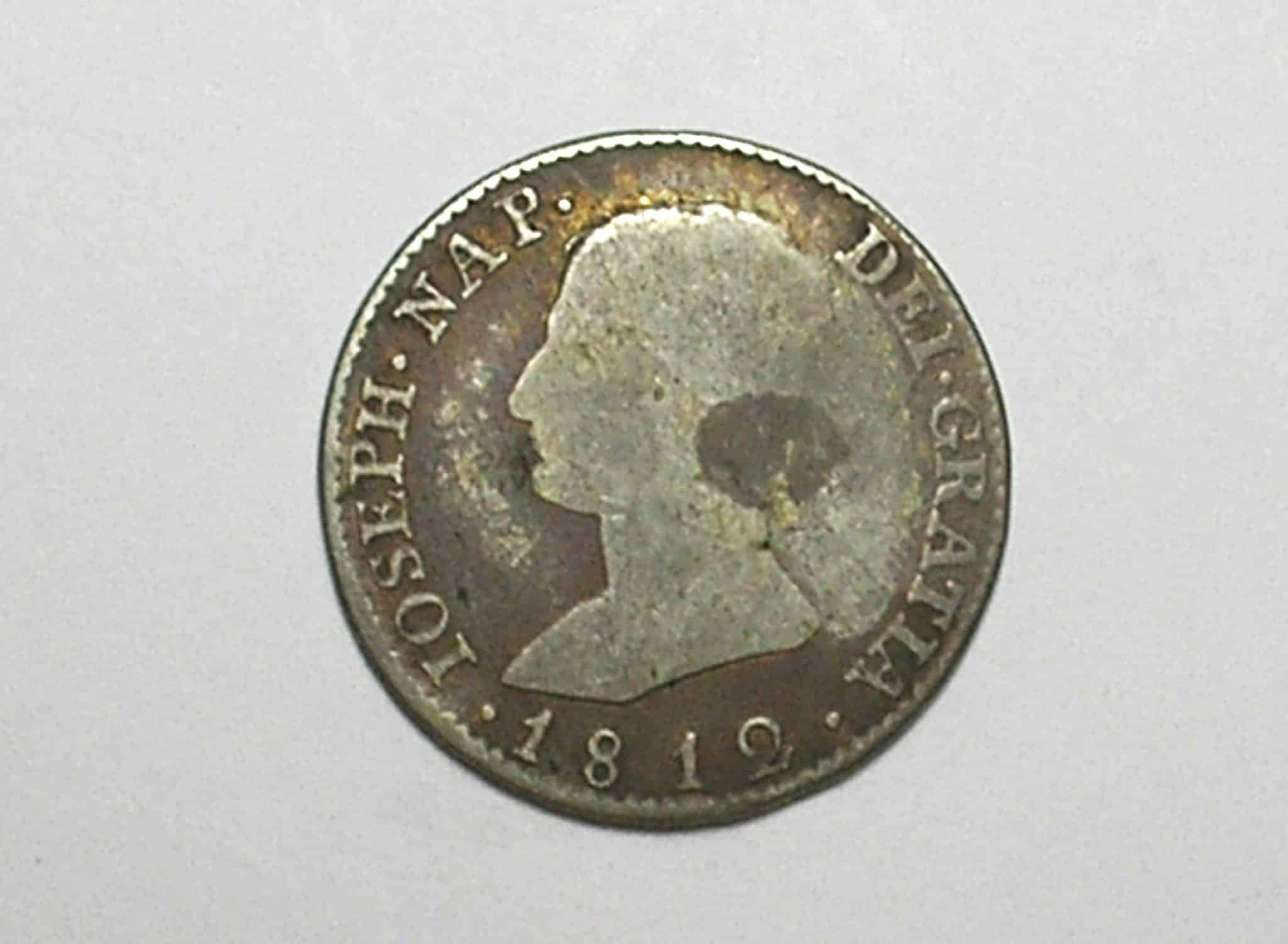 | Casa do Colecionador Espanha) 4 Reales - 1812-S (La) / Iosephus Napoleon / Escassa / Prata / M600