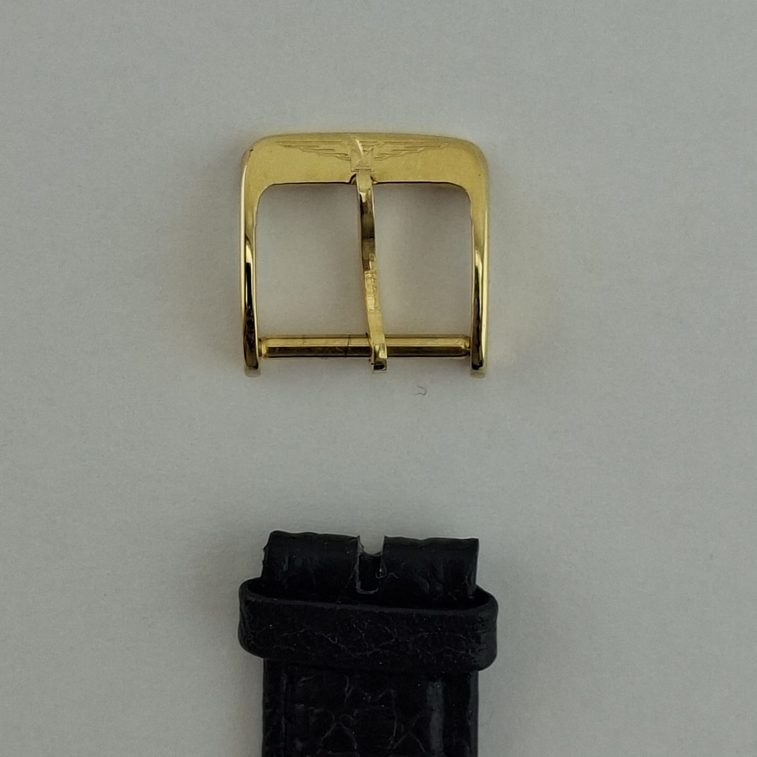 | Casa do Colecionador Fivela Longines Com Logo Tam 14 mm Banho 18 k