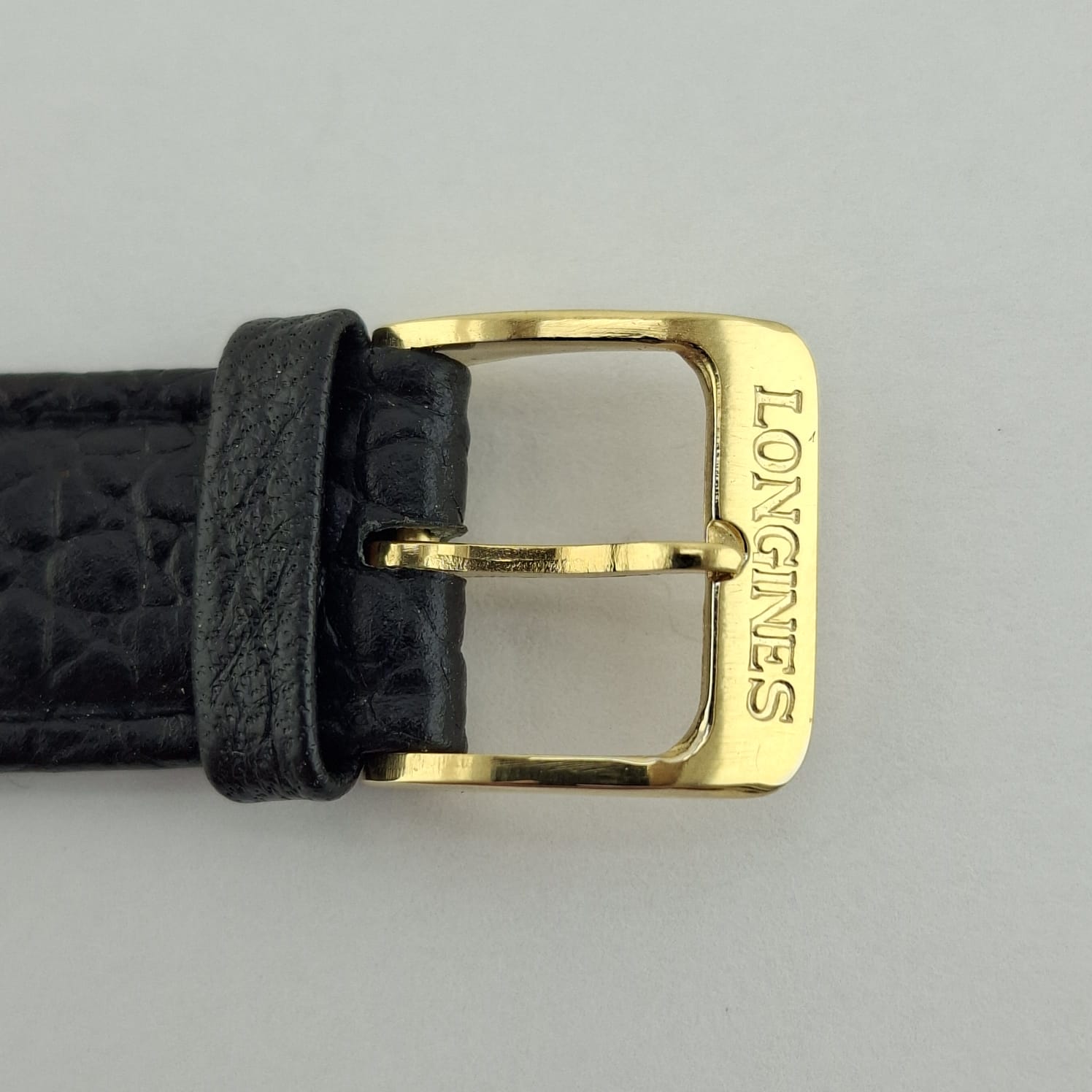 | Casa do Colecionador Fivela Longines Tam 14 mm Banho 18 k Assinada