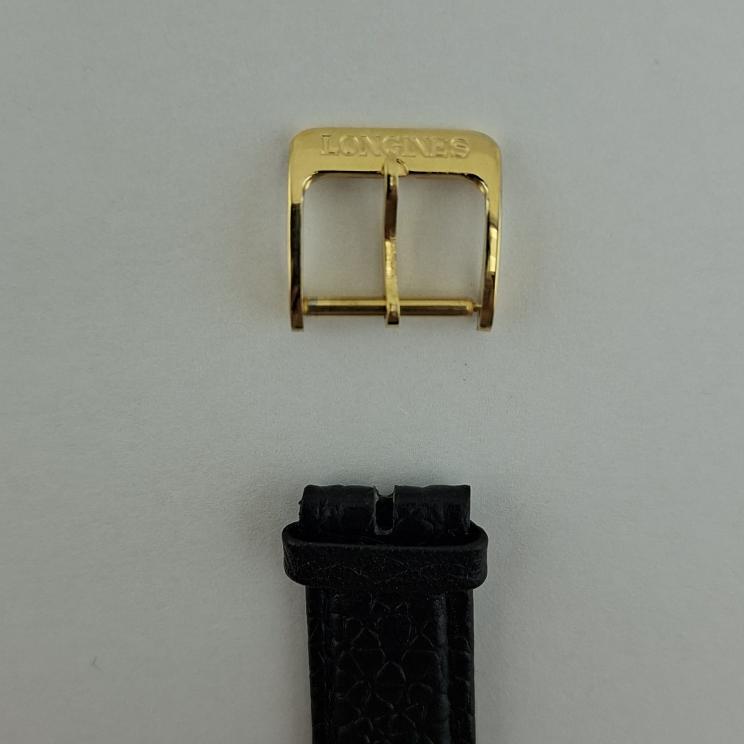 | Casa do Colecionador Fivela Longines Tam 14 mm Banho 18 k Assinada