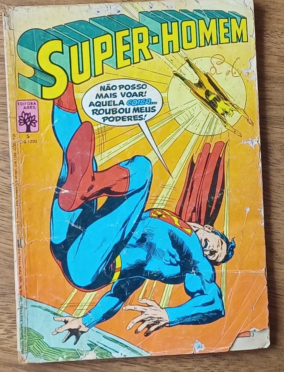 | Casa do Colecionador G19q. Gibi Super Homem 5 ed Abril 1984. Principio do caos.