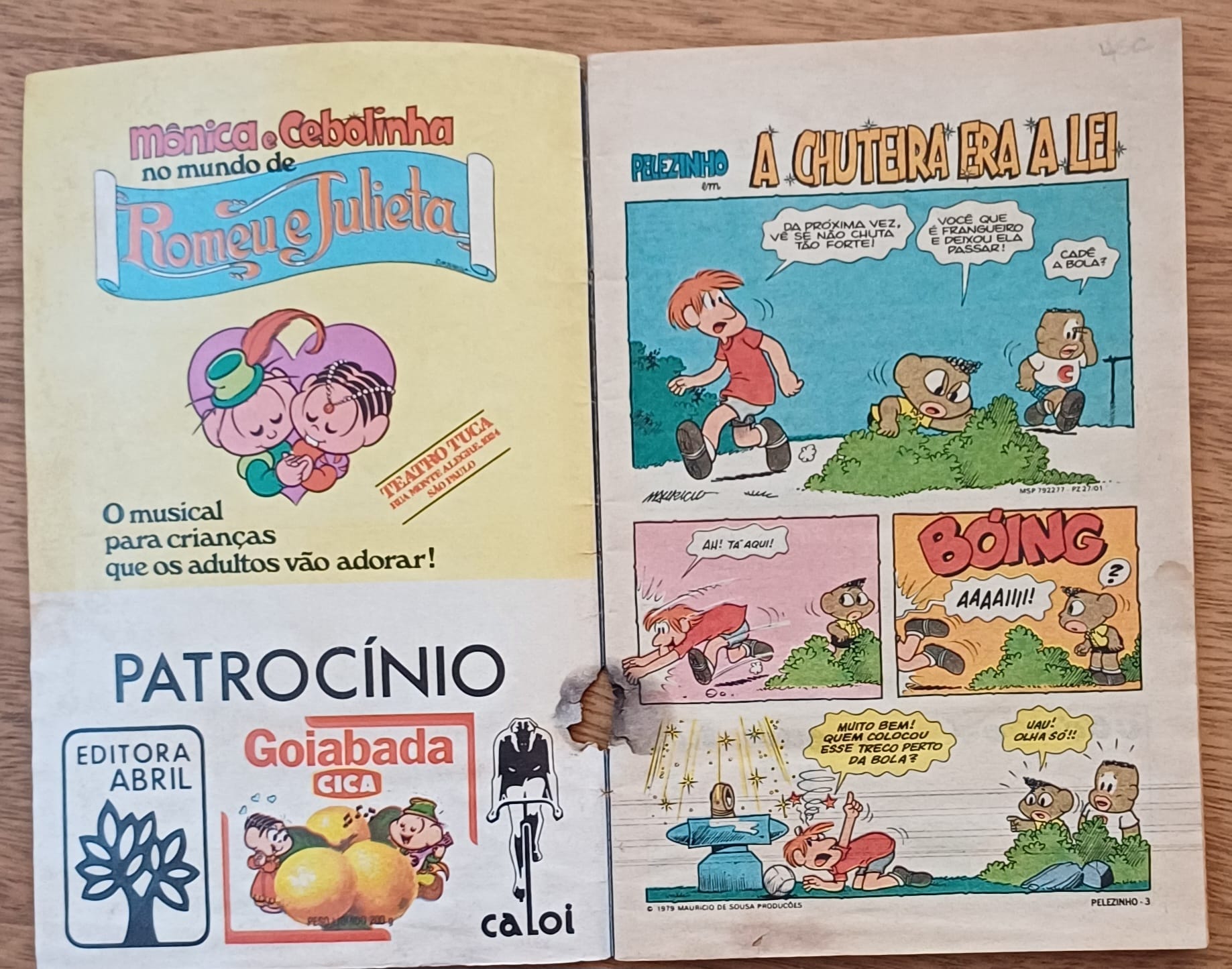 | Casa do Colecionador G21g. Gibi Pelezinho 27 ed Abril 1979. A Chuteira era a lei