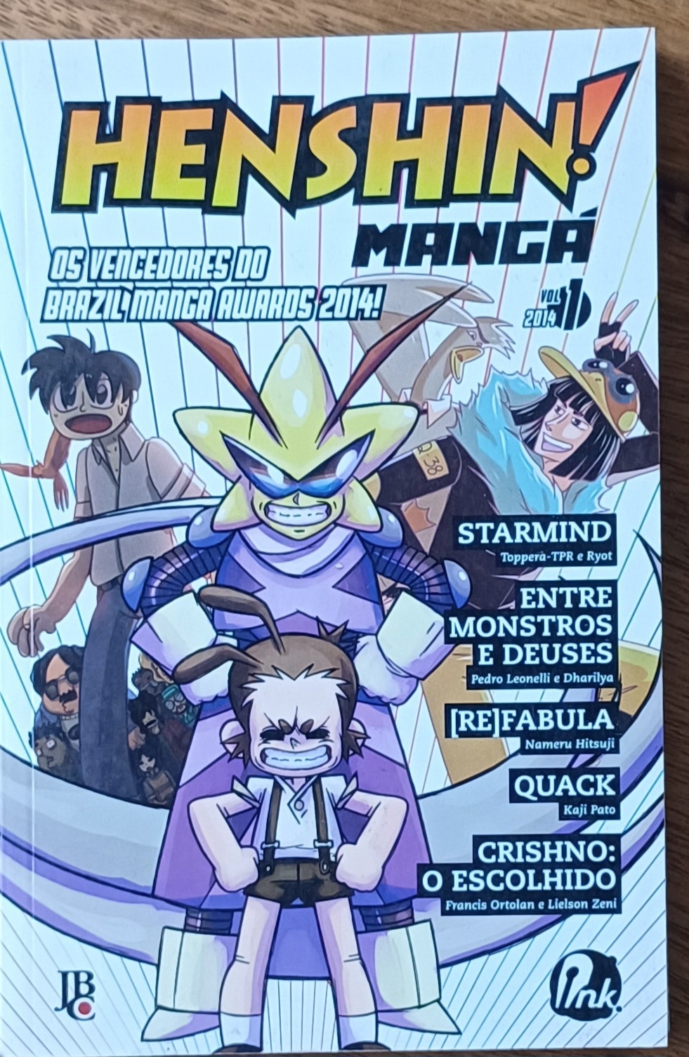 | Casa do Colecionador G21q. Gibi Henshin mangá 1 JBC 2014. Starmind Entre monstros e deuses.