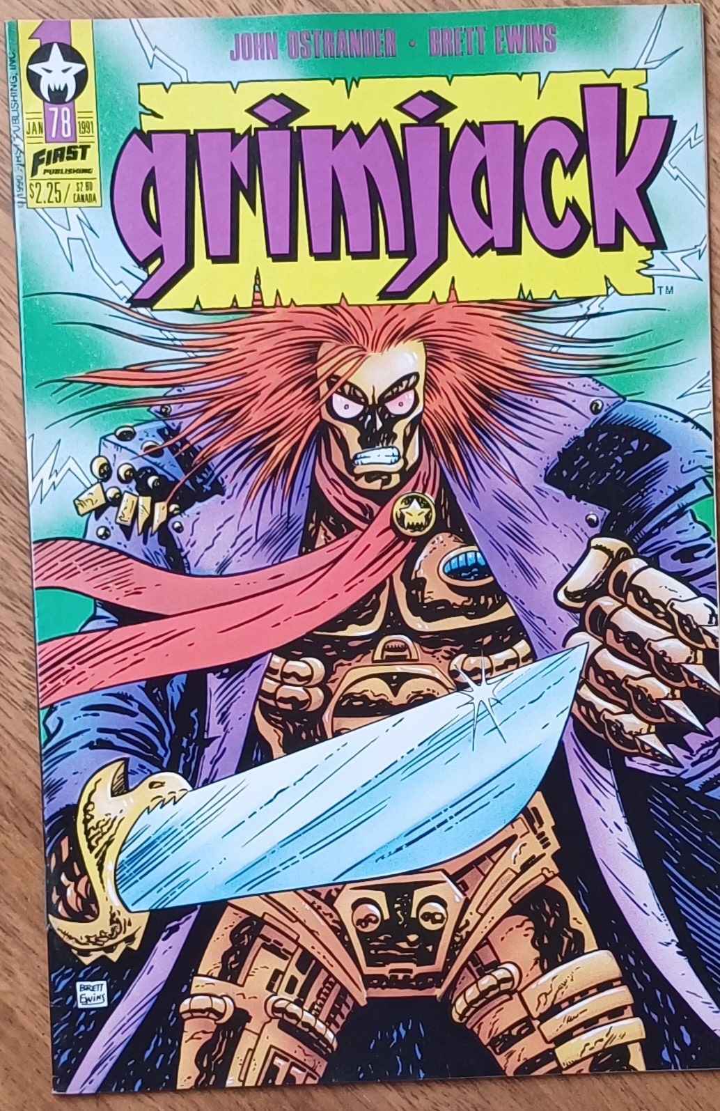 | Casa do Colecionador Gl26. Gibi Grimjack 78 First comics 1991. Divided loyalties.