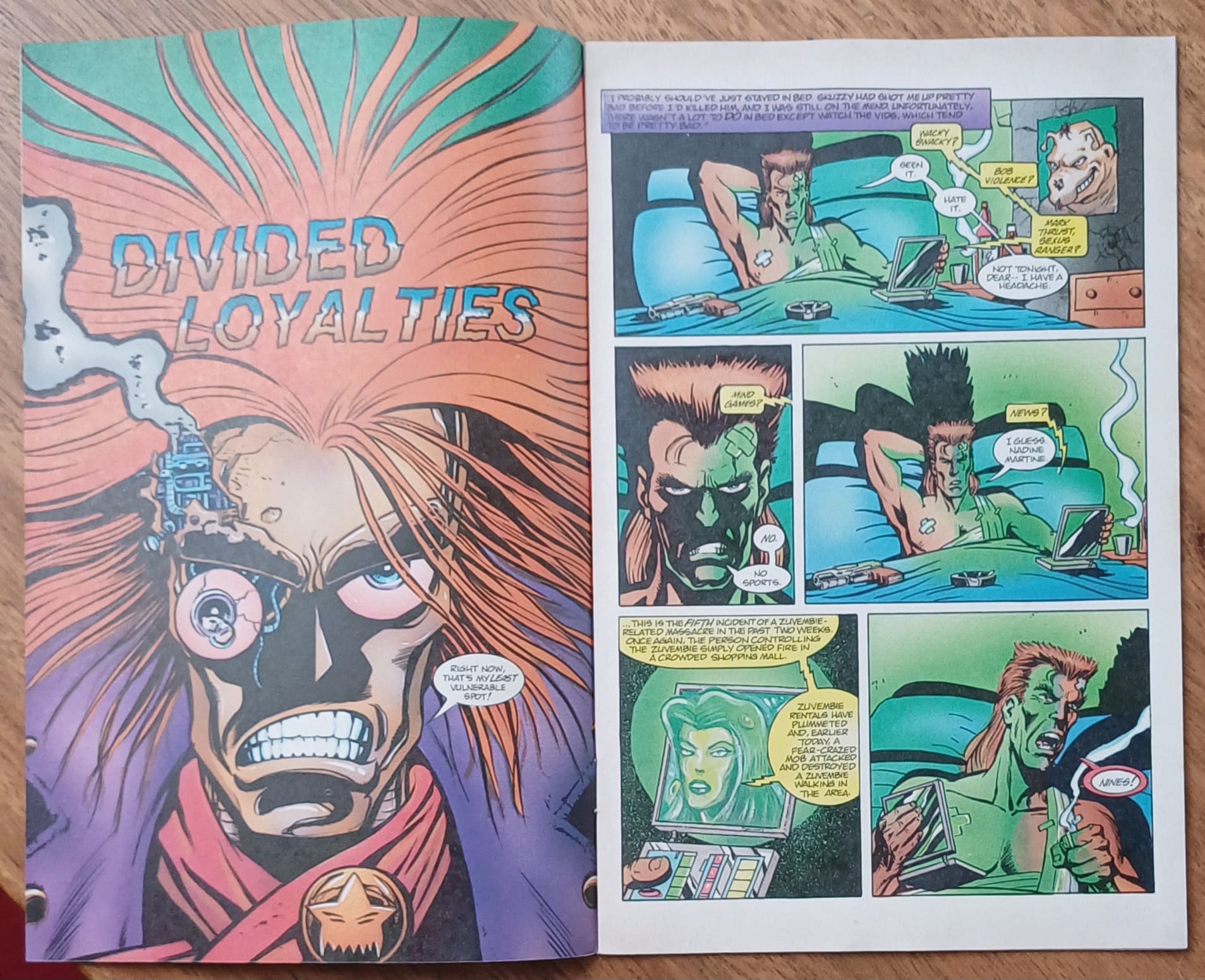 | Casa do Colecionador Gl26. Gibi Grimjack 78 First comics 1991. Divided loyalties.