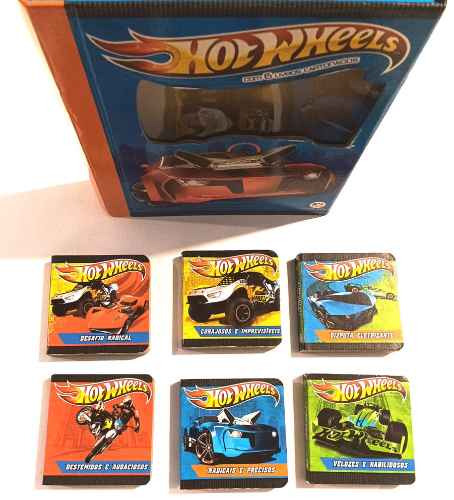 | Casa do Colecionador Hot Wheels, com 6 livros cartonados. Ciranda Cultura – 2018