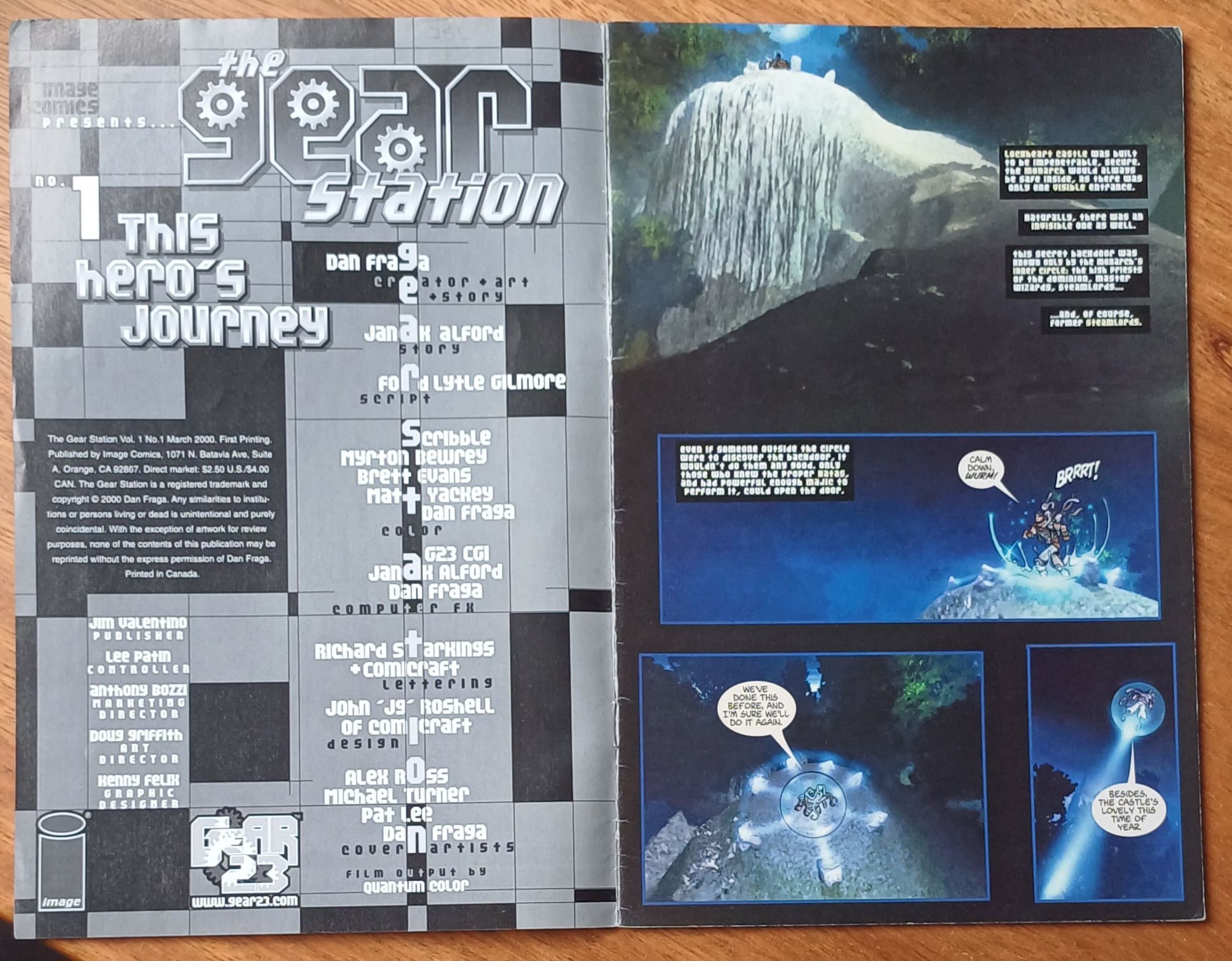 | Casa do Colecionador L26. Gibi Gear Station 1 Image comics 2000 em inglês. Hero's Journey.